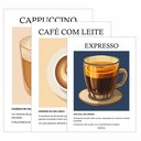 Ver imagem 3 de Kit 3 Quadro Decorativo Café para Copa Cozinha Lanchonete Moderno Qualidade Premium 28x20cm