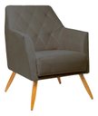 Ver imagem 1 de Poltrona Decorativa - Belize - Revestimento Suede Ladecor Estofados Cinza