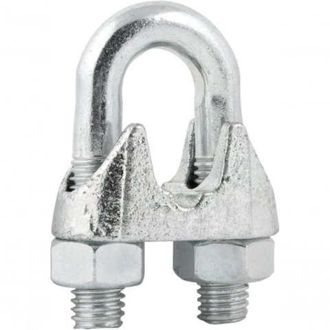 Clips P/ Cabo de Aço 1/2''12,70 Mm Cartela C/ 2 Peças Vonder