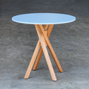 Ver imagem 4 de Mesa Madeira Redonda Jantar Café Bar Tampo Branco 80cm