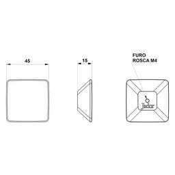 Puxador Galaxia 45mm Branco - Jador - 4