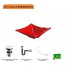 Ver imagem 3 de Kit Cuba L34 com Válvula Click 1''g + Sifão Cromado e Flexível Compace