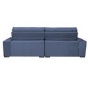 Ver imagem 6 de Sofá Retrátil e Reclinável 3.12M com Molas Cama Inbox Estilo Suede Velusoft Azul