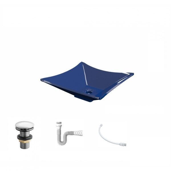 Kit Cuba L34 com Válvula Click 1 1/2'' + Sifão Pvc e Flexível Compace - 2