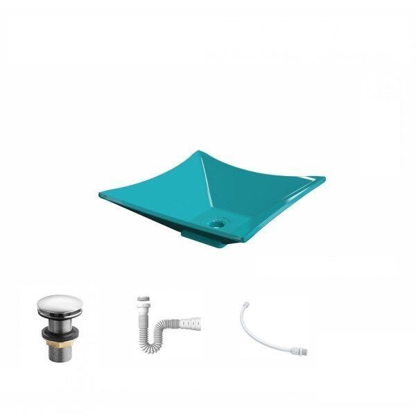 Kit Cuba L34 com Válvula Click 1 1/2'' + Sifão Pvc e Flexível Compace - 2