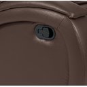 Ver imagem 4 de Poltrona Cadeira Imperial Zero Wall Reclinável Corano com Massageador Marrom Império