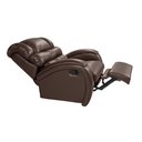 Ver imagem 7 de Poltrona Cadeira Imperial Zero Wall Reclinável Corano com Massageador Marrom Império