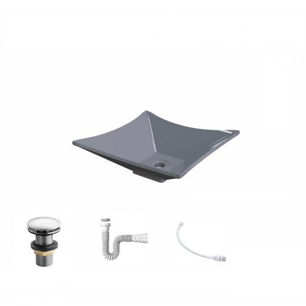 Kit Cuba L34 com Válvula Click 1 1/2'' + Sifão Pvc e Flexível Compace - 2