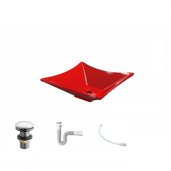 Kit Cuba L34 com Válvula Click 1 1/2'' + Sifão Pvc e Flexível Compace - 2