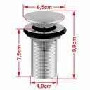 Ver mais imagens de Kit Cuba L34 com Válvula Click 1 1/2" + Sifão Pvc e Flexível Compace