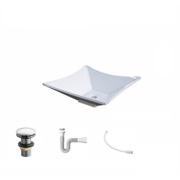 Kit Cuba L34 com Válvula Click 1 1/2'' + Sifão Pvc e Flexível Compace - 2