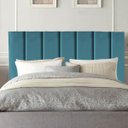 Ver imagem 2 de Cabeceira Estofada Cama Casal Queen Size 160 Cm Carolina Suede e Frame:azul Turquesa