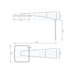 Chuveiro Elétrico Ducha Quadratta Eletrônico Hydra - Preto 220V (7700W) - 3