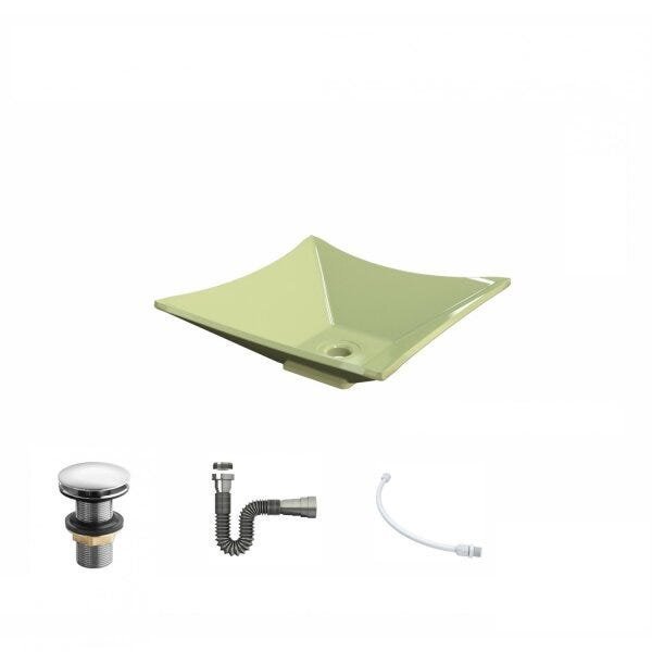 Kit Cuba L34 com Válvula Click 1 1/2" + Sifão Cromado e Flexível Compace - 2