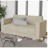 Kit Sofá 2 Lugares e 2 Poltronas Denver Linho - Cor Bege - 6