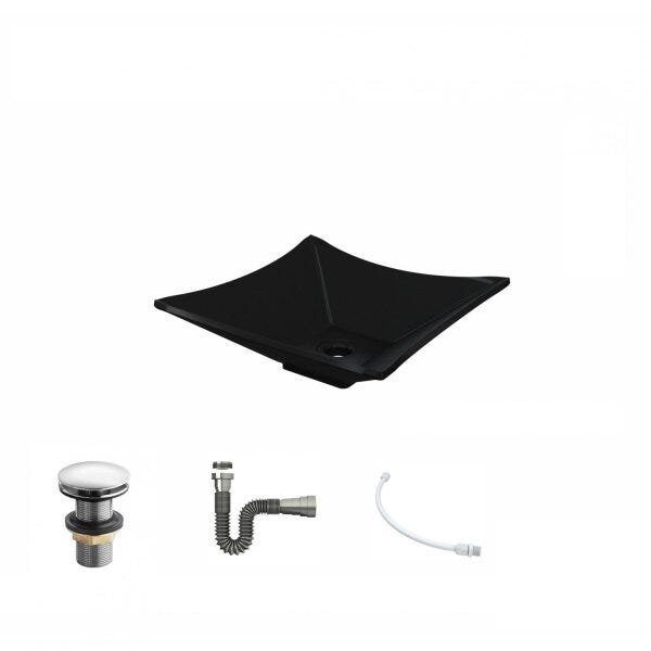 Kit Cuba L34 com Válvula Click 1 1/2" + Sifão Cromado e Flexível Compace - 2
