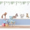 Adesivo de Parede Infantil Safari e Folhagens Roda Teto - 1