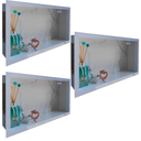 Ver imagem 5 de Nicho Porcelanato Banheiro Branco 60x32cm Kit 3 Unidades