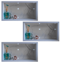 Ver imagem 2 de Nicho Porcelanato Banheiro Branco 60x32cm Kit 3 Unidades