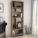 Ver imagem 6 de Estante Livreiro 8 Nichos B38 Mell Preto Novam
