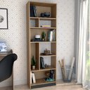 Ver imagem 2 de Estante Livreiro 8 Nichos B38 Mell Preto Novam