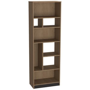 Estante Livreiro 8 Nichos B38 Mell Preto Novam