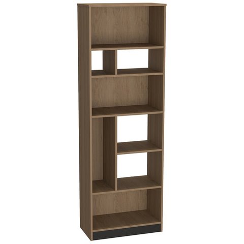 Estante Livreiro 8 Nichos B38 Mell Preto Novam