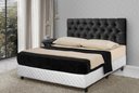 Ver imagem 1 de Cabeceira de Cama Estofada Queen 160cm Preto Capitone- Rede Móveis