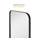 Ver imagem 2 de Espelho Grande Corpo Inteiro de Parede Moldura Aço 170x70cm Industrial - Preto
