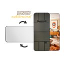 Ver imagem 4 de Espelho Grande Corpo Inteiro de Parede Moldura Aço 170x70cm Industrial - Preto