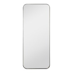 Espelho Grande Corpo Inteiro de Parede Moldura Aço 170x70cm Industrial - Preto - 1
