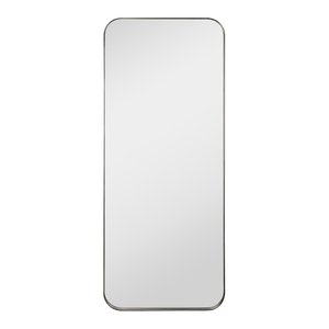 Espelho Grande Corpo Inteiro de Parede Moldura Aço 170x70cm Industrial - Preto