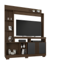 Ver imagem 3 de Estante Home Mdp para Tv até 49 Polegadas Flex Café e Off ou Café e Grafite