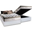 Ver imagem 1 de Cama Box Baú Casal: Colchão Molas Ensacadas Herval MasterPocket Imperatore Eco Bamboo + Base CRC Cou