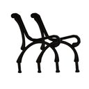 Ver imagem 1 de Par Pé de Banco Praça de Jardim Gigante em Ferro Fundido