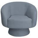 Ver imagem 6 de Poltrona Decorativa Liz Base Fixa Bouclé Azul Claro - Nexta Casa