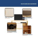 Ver imagem 2 de Rack Bancada Eldorado para TV 50" 120cm MDP com Nicho Cinamomo Off White Valdemóveis
