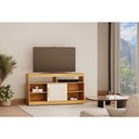 Ver imagem 4 de Rack Bancada Eldorado para TV 50" 120cm MDP com Nicho Cinamomo Off White Valdemóveis
