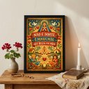 Ver imagem 3 de Quadro Decor Religioso Reza Mãe 45x34cm Mold Preta Vidro