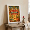Ver imagem 4 de Quadro Decor Religioso Reza Mãe 45x34cm Mold Preta Vidro