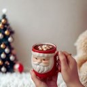 Ver imagem 4 de Caneca Formato Papai Noel 330ml Café Chá Decoração de Natal