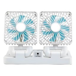 Mini Ventilador Portátil Duplo Dobrável com Painel Solar 8h - 2