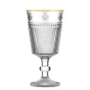 Ver imagem 1 de Jg.6 Taças P/água em Vidro Abelha Transpar.borda Dour.325ml