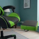 Ver imagem 6 de Cadeira Gamer Reclinável com Apoio para Pés Linha Super Pro Preto/Verde