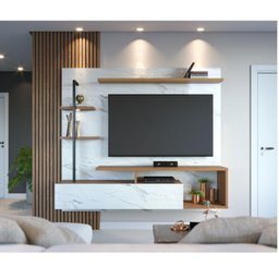Painel para Tv Home Suspenso Maragogi Calacatta Natura Real – Colibri - 6