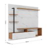 Painel para Tv Home Suspenso Maragogi Calacatta Natura Real – Colibri - 5
