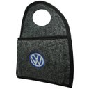 Ver imagem 3 de Lixeira Lixinho Automotiva Carro Carpete Logo Bordado para Câmbio Grafite