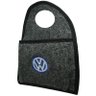 Lixeira Lixinho Automotiva Carro Carpete Logo Bordado para Câmbio Grafite - 3