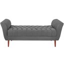 Ver imagem 1 de Recamier Grecia 150cm Suede Cinza Escuro MPassos