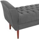 Ver imagem 5 de Recamier Grecia 150cm Suede Cinza Escuro MPassos